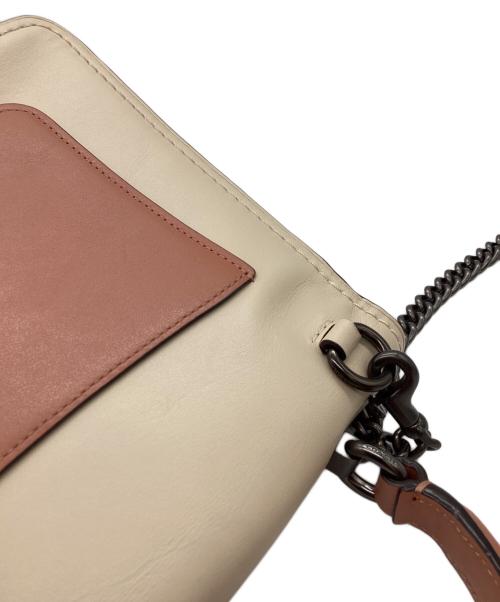 COACH（コーチ）COACH (コーチ) パーカー トップ ハンドル ウィズ バタフライ ターンロック　/　69605 ピンク×アイボリーの古着・服飾アイテム