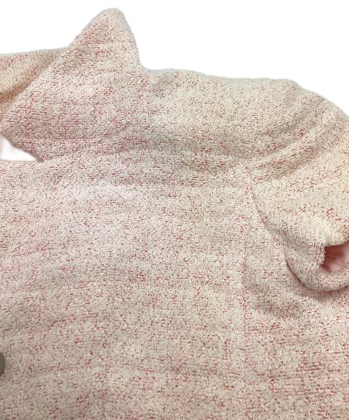 CHANEL（シャネル）CHANEL (シャネル) パイル地ショートスリーブジャケット ピンク サイズ:36の古着・服飾アイテム