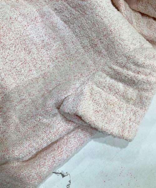 CHANEL（シャネル）CHANEL (シャネル) パイル地ショートスリーブジャケット ピンク サイズ:36の古着・服飾アイテム