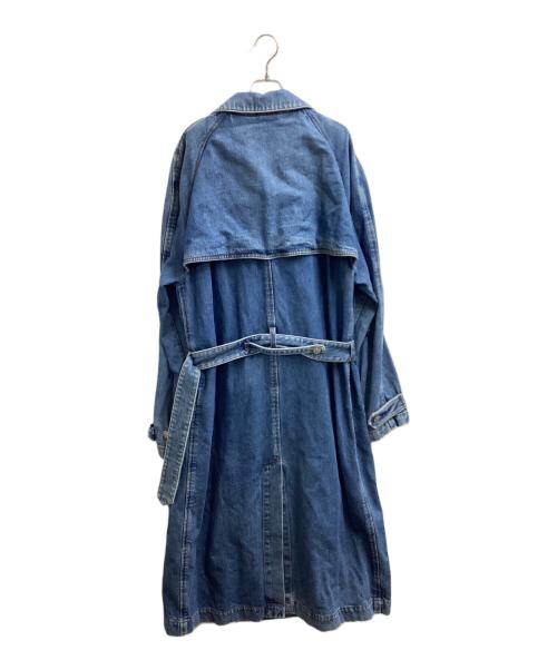 DIESEL（ディーゼル）DIESEL (ディーゼル) D-DELIRIO ダブルブレスト デニムロングコート / A03873 ブルー サイズ:XXLの古着・服飾アイテム