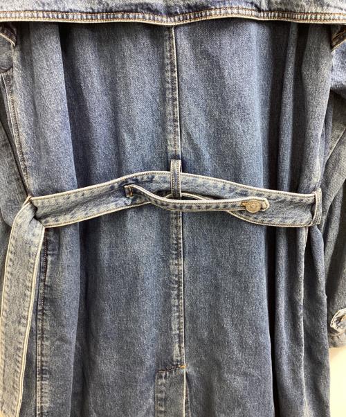 DIESEL（ディーゼル）DIESEL (ディーゼル) D-DELIRIO ダブルブレスト デニムロングコート / A03873 ブルー サイズ:XXLの古着・服飾アイテム