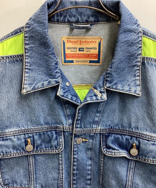 DIESEL（ディーゼル）DIESEL (ディーゼル) D-BARCY-RS-S デニムジャケット　/　A11395 ブルー サイズ:XXLの古着・服飾アイテム