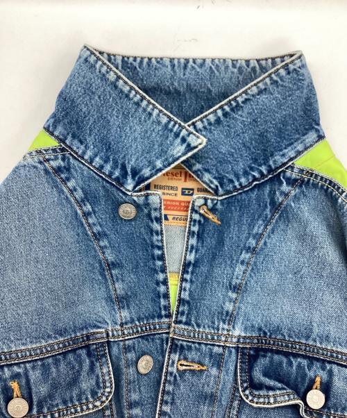 DIESEL（ディーゼル）DIESEL (ディーゼル) D-BARCY-RS-S デニムジャケット　/　A11395 ブルー サイズ:XXLの古着・服飾アイテム