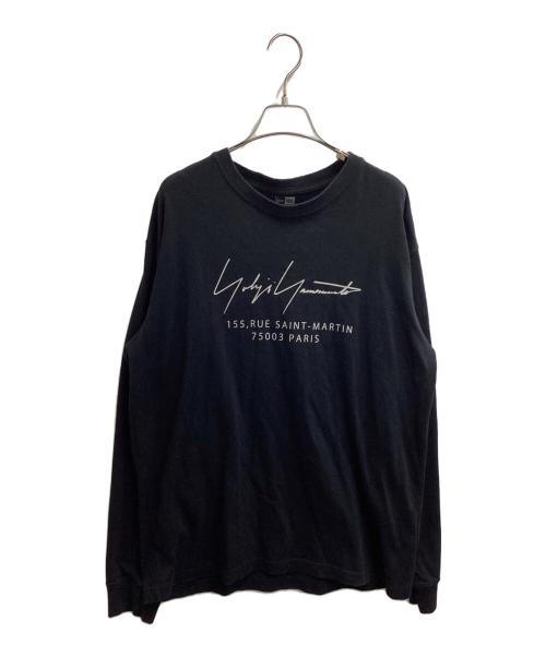 New Era（ニューエラ）New Era (ニューエラ) Yohji Yamamoto pour homme (ヨウジヤマモト プールオム) LS COTTON TEE / HR-T97-078 ブラック サイズ:XLの古着・服飾アイテム