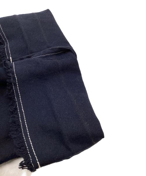 COMME des GARCONS（コムデギャルソン）COMME des GARCONS (コムデギャルソン) ステッチデザイン カットオフロングジャケット / GM-J045 / 製品染め AD2003 ネイビー サイズ:Sの古着・服飾アイテム