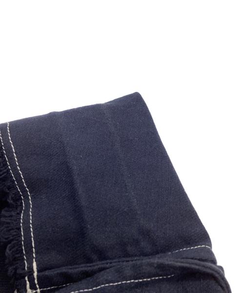 COMME des GARCONS（コムデギャルソン）COMME des GARCONS (コムデギャルソン) ステッチデザイン カットオフロングジャケット / GM-J045 / 製品染め AD2003 ネイビー サイズ:Sの古着・服飾アイテム