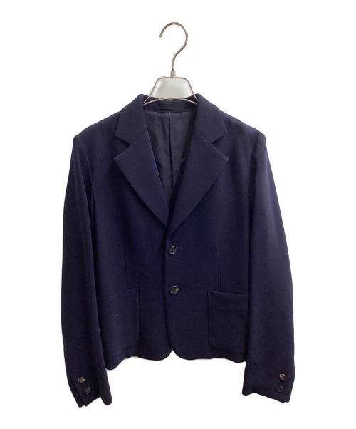 Y's（ワイズ）Y's (ワイズ) ウール ショート テーラードジャケット ネイビー サイズ:表記無しの古着・服飾アイテム