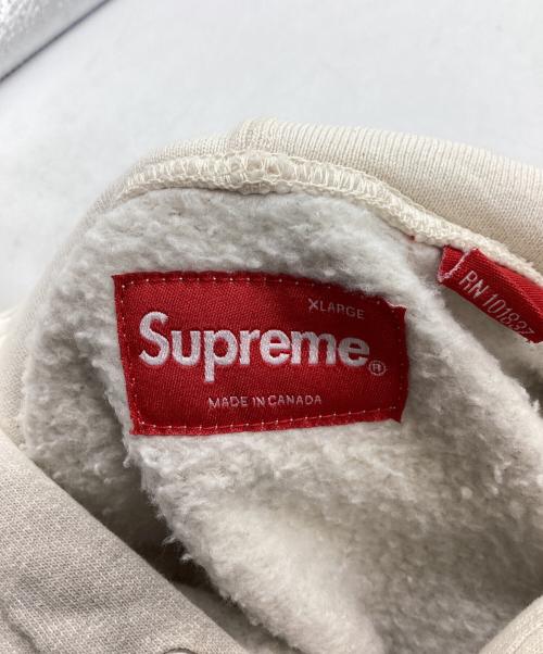 SUPREME（シュプリーム）SUPREME (シュプリーム) OVERDYED S LOGO HOODED SWEATSHIRT / 23SS アイボリー サイズ:XLの古着・服飾アイテム