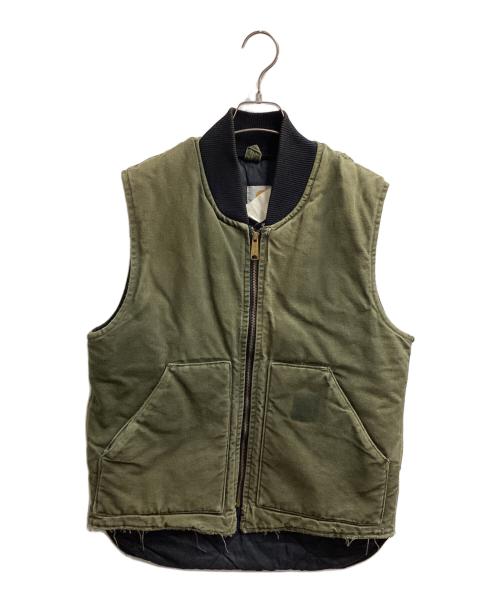 CarHartt（カーハート）CarHartt (カーハート) ダックベスト / UQ184 / 星タグ USA製 オリーブ サイズ:Mの古着・服飾アイテム