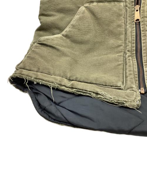 CarHartt（カーハート）CarHartt (カーハート) ダックベスト / UQ184 / 星タグ USA製 オリーブ サイズ:Mの古着・服飾アイテム