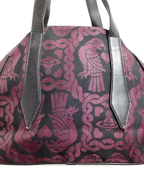 Vivienne Westwood（ヴィヴィアンウエストウッド）Vivienne Westwood (ヴィヴィアンウエストウッド) 総柄 Yasmine ハンドバッグ / ヤスミン ハンドバッグ パープルの古着・服飾アイテム