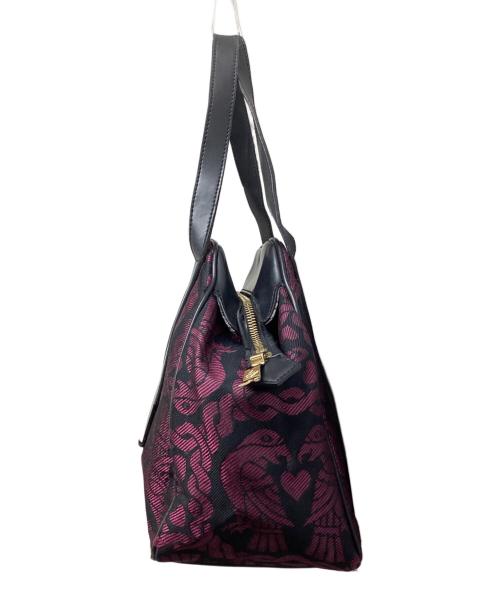 Vivienne Westwood（ヴィヴィアンウエストウッド）Vivienne Westwood (ヴィヴィアンウエストウッド) 総柄 Yasmine ハンドバッグ / ヤスミン ハンドバッグ パープルの古着・服飾アイテム