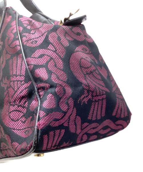 Vivienne Westwood（ヴィヴィアンウエストウッド）Vivienne Westwood (ヴィヴィアンウエストウッド) 総柄 Yasmine ハンドバッグ / ヤスミン ハンドバッグ パープルの古着・服飾アイテム