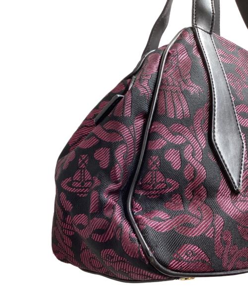 Vivienne Westwood（ヴィヴィアンウエストウッド）Vivienne Westwood (ヴィヴィアンウエストウッド) 総柄 Yasmine ハンドバッグ / ヤスミン ハンドバッグ パープルの古着・服飾アイテム