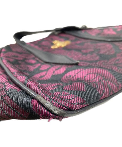 Vivienne Westwood（ヴィヴィアンウエストウッド）Vivienne Westwood (ヴィヴィアンウエストウッド) 総柄 Yasmine ハンドバッグ / ヤスミン ハンドバッグ パープルの古着・服飾アイテム