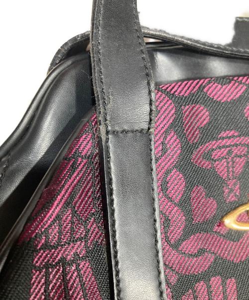 Vivienne Westwood（ヴィヴィアンウエストウッド）Vivienne Westwood (ヴィヴィアンウエストウッド) 総柄 Yasmine ハンドバッグ / ヤスミン ハンドバッグ パープルの古着・服飾アイテム