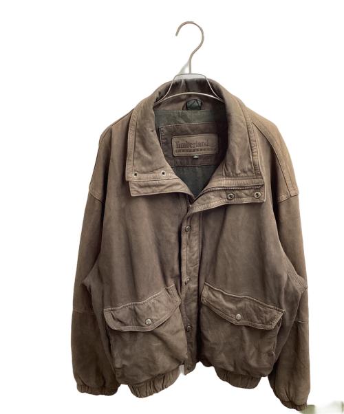 Timberland（ティンバーランド）Timberland (ティンバーランド) レザージャケット ブラウン サイズ:Lの古着・服飾アイテム