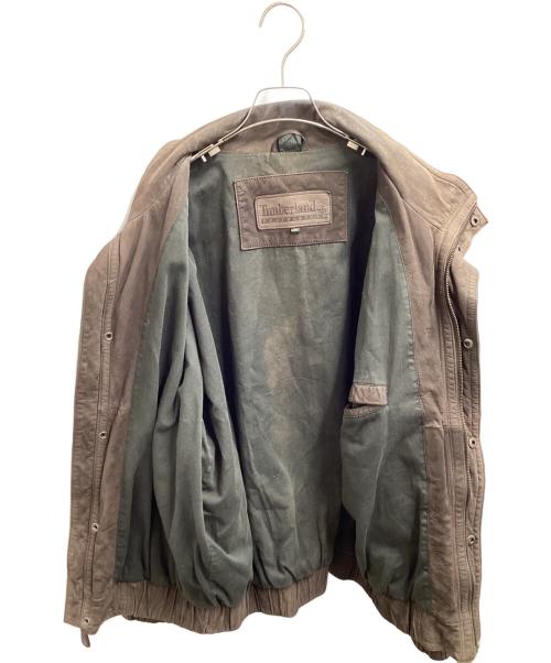 Timberland（ティンバーランド）Timberland (ティンバーランド) レザージャケット ブラウン サイズ:Lの古着・服飾アイテム