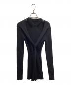 THINGS THAT MATTERシングスザットマター）の古着「TWIST KNIT TOPS　/0583TM0254P」｜ブラック