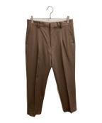 WACKO MARIAワコマリア）の古着「PLEATED TROUSERS (TYPE-1)」｜ブラウン