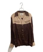 WACKO MARIAワコマリア）の古着「WESTERN SHIRT」｜ブラウン