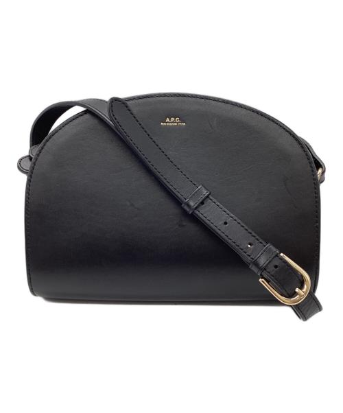 A.P.C.（アーペーセー）A.P.C. (アーペーセー) ハーフムーン ショルダーバッグ ブラックの古着・服飾アイテム