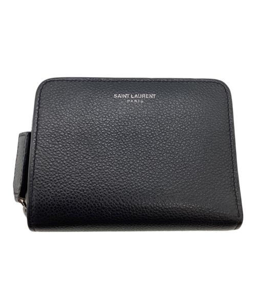 Saint Laurent Paris（サンローランパリ）Saint Laurent Paris (サンローランパリ) コンパクトウォレット / GUE414661・1117 ブラックの古着・服飾アイテム