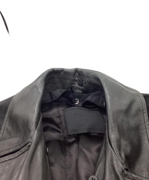 PRADA（プラダ）PRADA (プラダ) ナイロン×レザーベルトコート ブラック サイズ:Mの古着・服飾アイテム