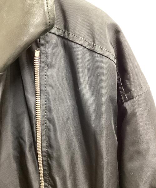 PRADA（プラダ）PRADA (プラダ) ナイロン×レザーベルトコート ブラック サイズ:Mの古着・服飾アイテム