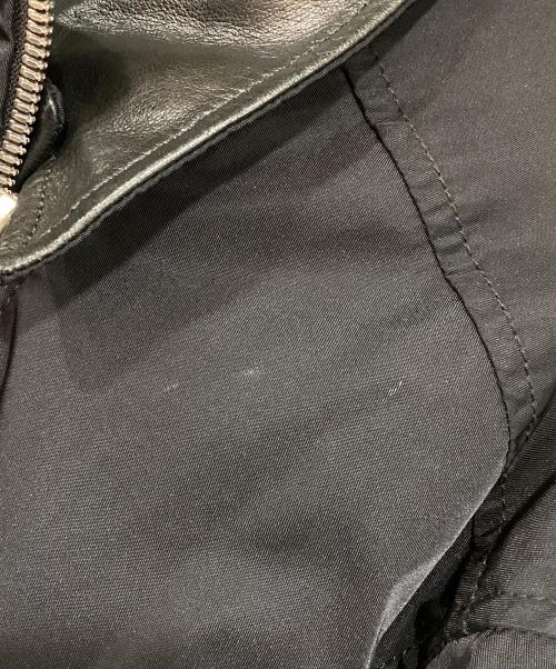 PRADA（プラダ）PRADA (プラダ) ナイロン×レザーベルトコート ブラック サイズ:Mの古着・服飾アイテム