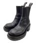 BOTTEGA VENETA（ボッテガベネタ）の古着「LUG ANKLE BOOT」｜ブラック