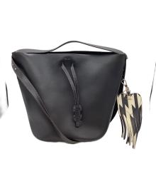 FURLA（フルラ）の古着「Vittoria Medium Drawstring Bag」｜ブラック