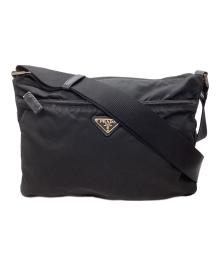 PRADA（プラダ）の古着「ナイロンショルダーバッグ　/　BT0421」｜ブラック