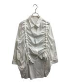 ERIKO YAMAGUCHIエリコ ヤマグチ）の古着「Rhythm Shirt 150tw Khadi　/　MK17980-NWHNO」｜ホワイト