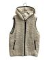 THREE DOTS（スリードッツ）の古着「Poodle boa hoody vest　/　PB0002Y」｜アイボリー