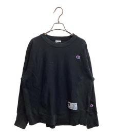 Champion REVERSE WEAVE×UNDERCOVER（チャンピオン リバース ウィーブ×アンダーカバー）の古着「26SS クルーネックスウェットシャツ　/　C8-D017」｜ブラック