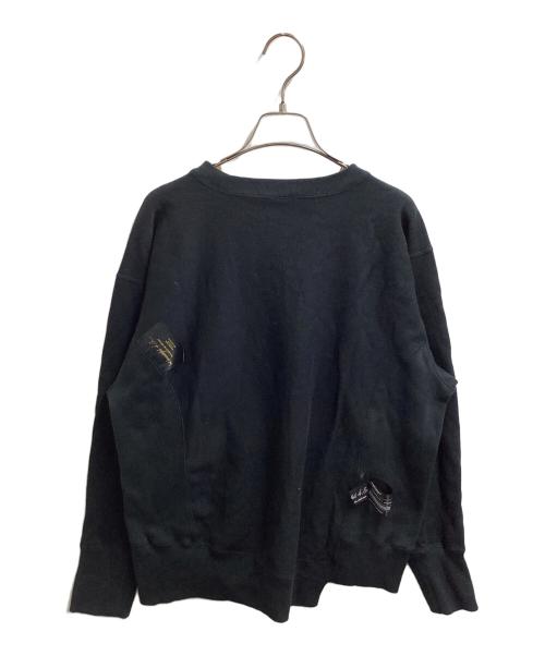 Champion REVERSE WEAVE（チャンピオン リバース ウィーブ）Champion REVERSE WEAVE (チャンピオン リバース ウィーブ) UNDERCOVER (アンダーカバー) 26SS クルーネックスウェットシャツ　/　C8-D017 ブラック サイズ:Sの古着・服飾アイテム