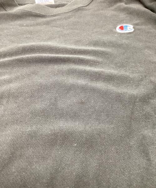 Champion REVERSE WEAVE（チャンピオン リバース ウィーブ）Champion REVERSE WEAVE (チャンピオン リバース ウィーブ) UNDERCOVER (アンダーカバー) 26SS クルーネックスウェットシャツ　/　C8-D017 ブラック サイズ:Sの古着・服飾アイテム