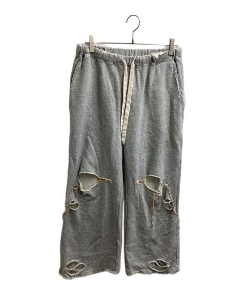 DISCOVERED（ディスカバード）DISCOVERED (ディスカバード) LOOPING DAMAGE SWEAT PANTS　/　DC-23AW-PT-07 グレー サイズ:1の古着・服飾アイテム