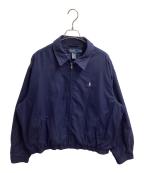 POLO RALPH LAURENポロ・ラルフローレン）の古着「ピーチスキンスイングトップ」｜ネイビー