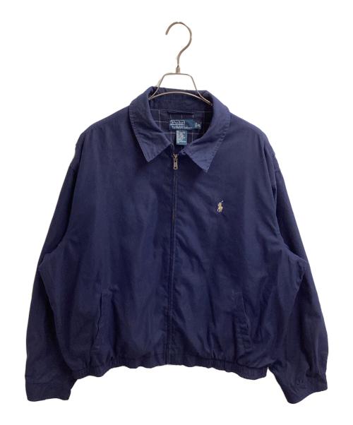 POLO RALPH LAUREN（ポロ・ラルフローレン）POLO RALPH LAUREN (ポロ・ラルフローレン) ピーチスキンスイングトップ ネイビー サイズ:XLの古着・服飾アイテム