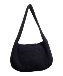PERVERZE（パーバーズ）の古着「Pressed Newspaper Bag / ショルダーバッグ」｜ブラック