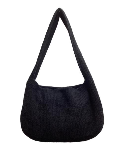PERVERZE（パーバーズ）PERVERZE　 (パーバーズ) Pressed Newspaper Bag / ショルダーバッグ ブラックの古着・服飾アイテム