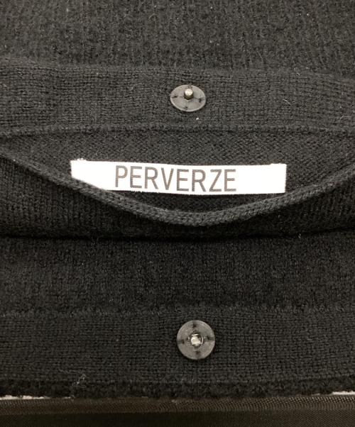 PERVERZE（パーバーズ）PERVERZE　 (パーバーズ) Pressed Newspaper Bag / ショルダーバッグ ブラックの古着・服飾アイテム
