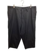 Yohji Yamamoto pour hommeヨウジヤマモト プールオム）の古着「24AW WOOL GABARDINE SIDE TUCK PANTS」｜ブラック