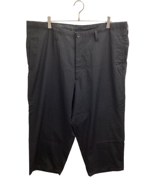 Yohji Yamamoto pour homme（ヨウジヤマモト プールオム）Yohji Yamamoto pour homme (ヨウジヤマモト プールオム) 24AW WOOL GABARDINE SIDE TUCK PANTS ブラック サイズ:3の古着・服飾アイテム