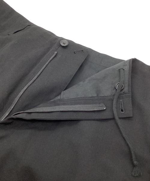 Yohji Yamamoto pour homme（ヨウジヤマモト プールオム）Yohji Yamamoto pour homme (ヨウジヤマモト プールオム) 24AW WOOL GABARDINE SIDE TUCK PANTS ブラック サイズ:3の古着・服飾アイテム