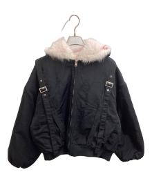MITSUKI（ミツキ）の古着「REVERSIBLE FUR BLOUSON / リバーシブルファーブルゾン」｜ブラック