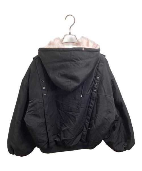 MITSUKI（ミツキ）MITSUKI (ミツキ) REVERSIBLE FUR BLOUSON / リバーシブルファーブルゾン ブラック サイズ:FREEの古着・服飾アイテム