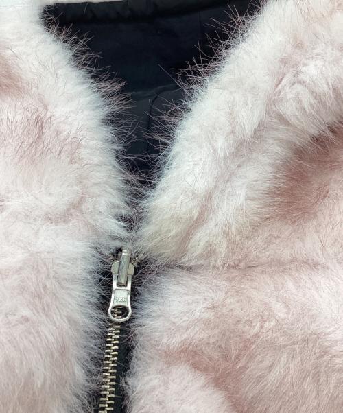 MITSUKI（ミツキ）MITSUKI (ミツキ) REVERSIBLE FUR BLOUSON / リバーシブルファーブルゾン ブラック サイズ:FREEの古着・服飾アイテム